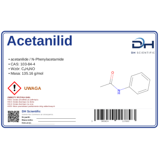 Acetanilid, CAS 103-84-4 — odczynnik, CAS 103-84-4 — etykieta produktu chemicznego
