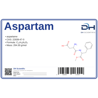 Aspartam, CAS 22839-47-0 — etykieta produktu chemicznego