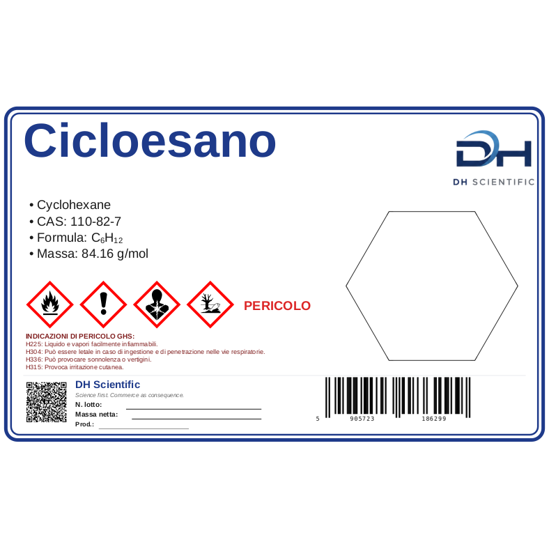 cicloesano — etichetta CAS 110-82-7