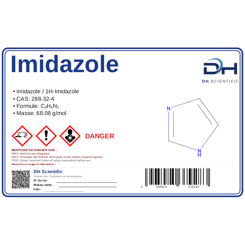 imidazole — étiquette CAS 288-32-4