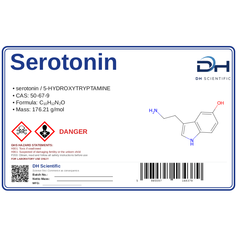 serotonin — label CAS 50-67-9