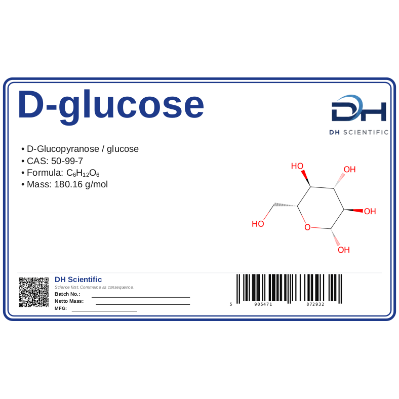 D-glucose — label CAS 50-99-7