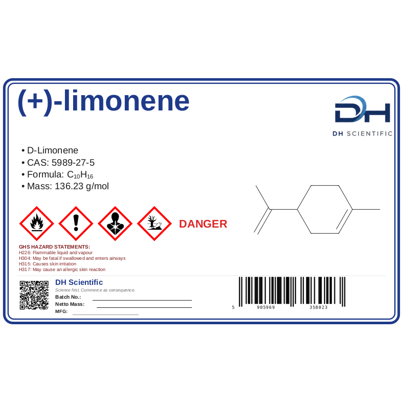 (+)-limonene — label CAS 5989-27-5