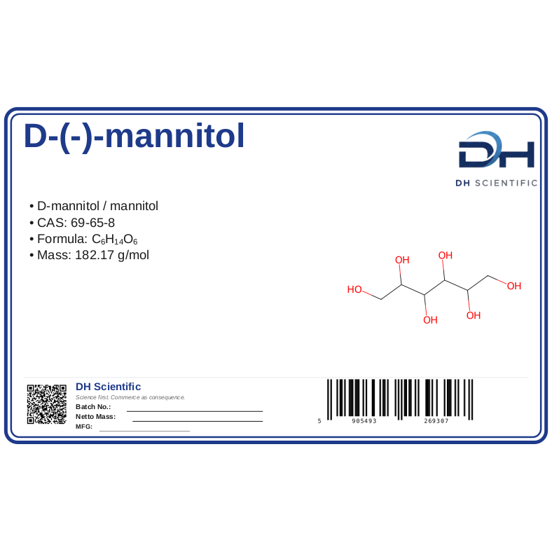 D-(-)-mannitol — label CAS 69-65-8