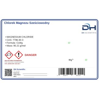 CHLOREK MAGNEZU SZEŚCIOWODNY Stanlab CZDA 1kg, CAS 7786-30-3 — etykieta produktu chemicznego