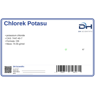 Chlorek potasu 7447-40-7, CAS 7447-40-7 — etykieta produktu chemicznego