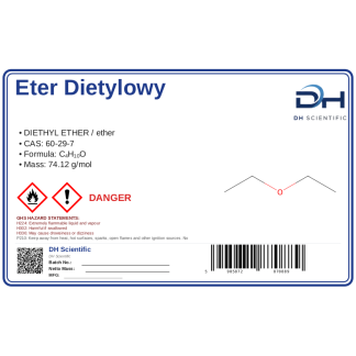 Eter dietylowy 60-29-7, CAS 60-29-7 — etykieta produktu chemicznego