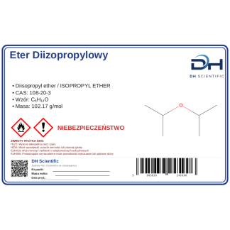 Eter diizopropylowy 10 g, CAS 108-20-3 — etykieta produktu chemicznego