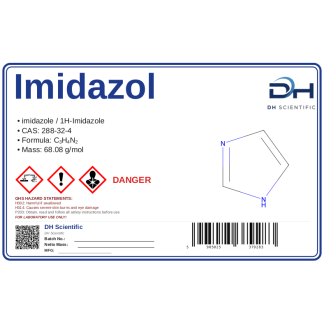 Imidazol (C3H4N2) CAS 288-32-4 bufor odczynnik, CAS 288-32-4 — etykieta produktu chemicznego