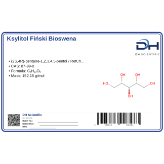 Ksylitol fiński kg 0,5, CAS 87-99-0 — etykieta produktu chemicznego