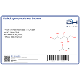 Karboksymetyloceluloza sodowa (CMC), CAS 9004-32-4 — etykieta produktu chemicznego