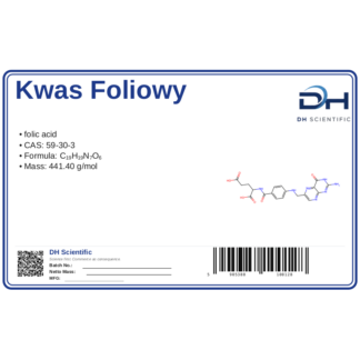 Kwas foliowy (B9), CAS 59-30-3 — etykieta produktu chemicznego