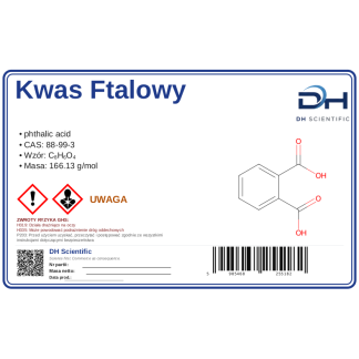 Kwas ftalowy, CAS 88-99-3 – odczynnik, CAS 88-99-3 — etykieta produktu chemicznego