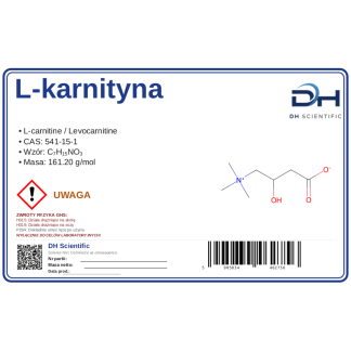 L-Karnityna, CAS 541-15-1 — etykieta produktu chemicznego