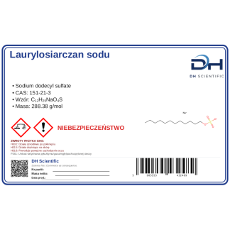 Laurylosiarczan sodu, CAS 151-21-3 — odczynnik, CAS 151-21-3 — etykieta produktu chemicznego