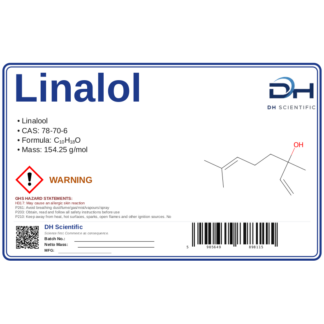Linalol, CAS 78-70-6 — etykieta produktu chemicznego