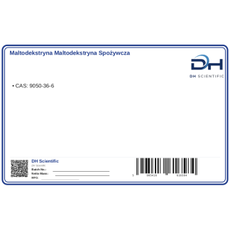 Maltodekstryna maltodekstryna spożywcza BOSWENA 1kg, CAS 9050-36-6 — etykieta produktu chemicznego