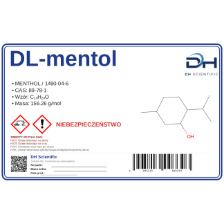 Mentol, CAS 89-78-1 — odczynnik, CAS 89-78-1 — etykieta produktu chemicznego