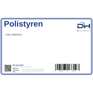 Polistyren, CAS 9003-53-6 — etykieta produktu chemicznego