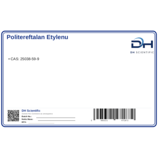 Politereftalan etylenu (PET), CAS 25038-59-9 — etykieta produktu chemicznego