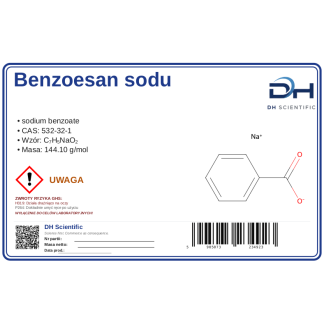 Benzoesan sodu, CAS 532-32-1 — odczynnik, CAS 532-32-1 — etykieta produktu chemicznego
