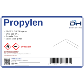 Propylen (propen), CAS 115-07-1 — etykieta produktu chemicznego