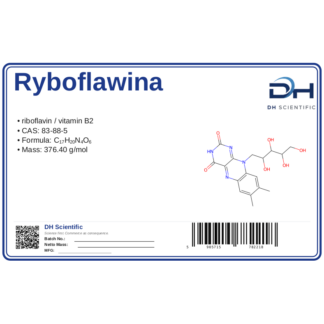 Ryboflawina (B2), CAS 83-88-5 — etykieta produktu chemicznego