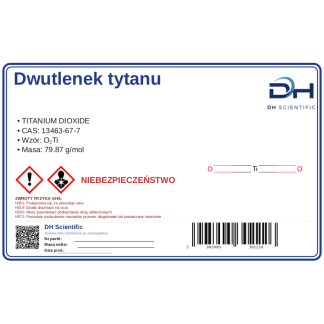 Ditlenek tytanu, CAS 13463-67-7 — odczynnik, CAS 13463-67-7 — etykieta produktu chemicznego