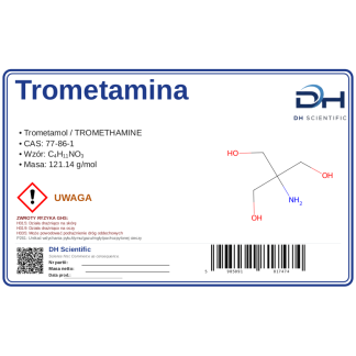 TRIS trometamol (C4H11NO3) CAS 77-86-1 bufor, CAS 77-86-1 — etykieta produktu chemicznego