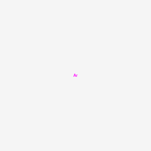 Szkielet 2D Argon, CAS 7440-37-1, wzór Ar