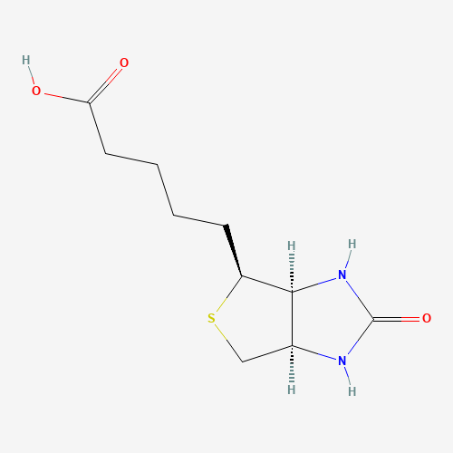 Szkielet 2D Biotyna (B7), CAS 58-85-5, wzór C10H16N2O3S