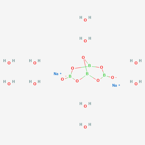 Szkielet 2D Boraks, CAS 1303-96-4, wzór Na2B4O7·10H2O