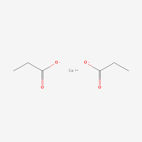 Szkielet 2D Propionian wapnia, CAS 4075-81-4, wzór C₆H₁₀CaO₄