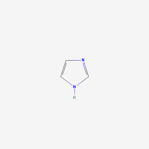 Szkielet 2D Imidazol (C3H4N2) CAS 288-32-4 bufor odczynnik, CAS 288-32-4, wzór C3H4N2