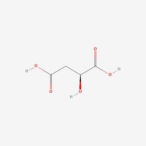 Szkielet 2D Kwas L-jablkowy, CAS 97-67-6, wzór C4H6O5