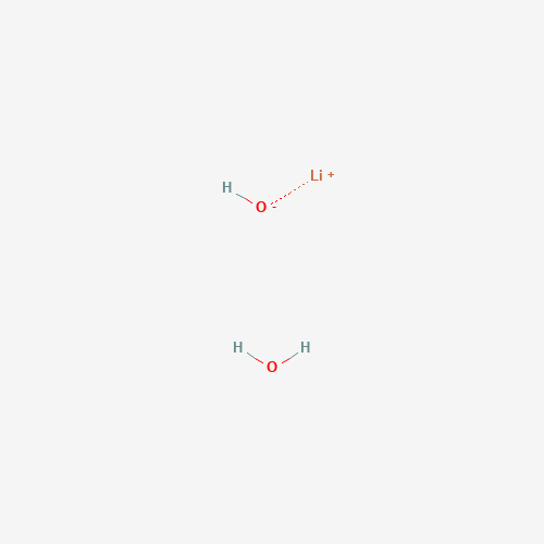 Szkielet 2D Wodorotlenek litu jednowodny, CAS 1310-66-3, wzór H₃LiO₂