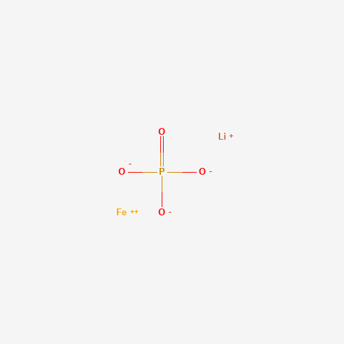 Szkielet 2D Fosforan litowo-zelazowy (LiFePO4), CAS 15365-14-7, wzór FeLiO₄P
