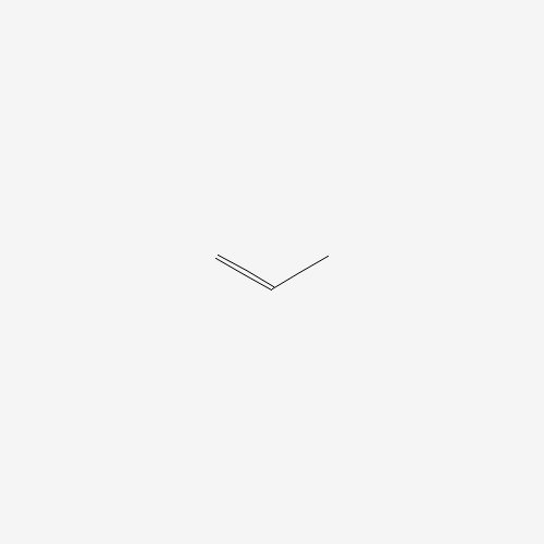 Szkielet 2D Propylen (propen), CAS 115-07-1, wzór C3H6