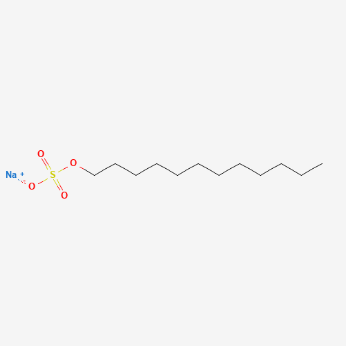 Szkielet 2D Laurylosiarczan sodu, CAS 151-21-3, CAS 151-21-3, wzór C12H25NaO4S