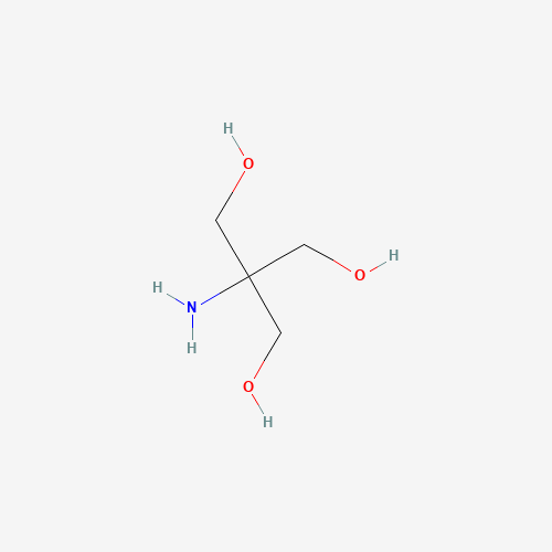Szkielet 2D TRIS trometamol (C4H11NO3) CAS 77-86-1 bufor, CAS 77-86-1, wzór C4H11NO3